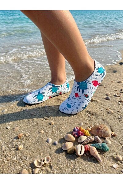 Minissa Pantofi de mare pentru copii cu talpă anti-alunecare, țesătură pentru...