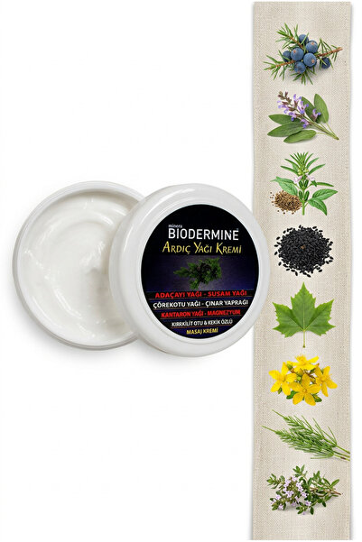 Biodermine Juniper Oil Cream - Relaxing Massage Cream - Intensive Care Effect