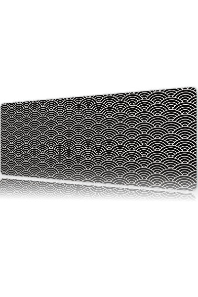 urzuva Seigaiha Waves Gaming Oyuncu XL Mouse Pad Mousepad 80X30 cm 3Mm Dikişl...