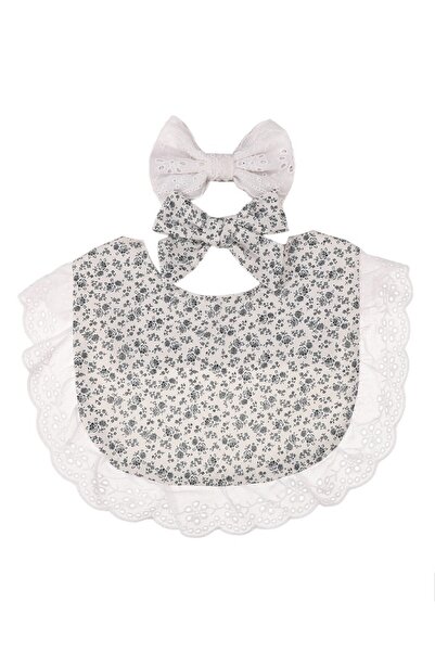 Bambimici -Bella Baby Bib Set for Babies - Foral Blue- 0Y to 4Y