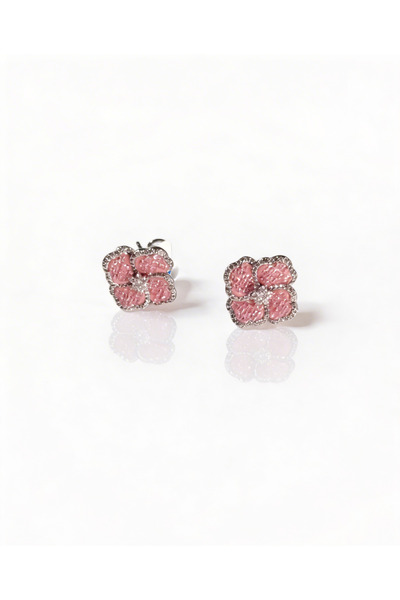 LABELRM Blush Majesty Flower Studs