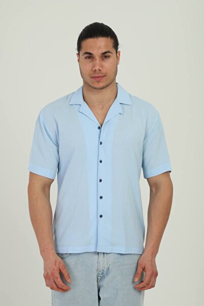 PASSERO Cămașă supradimensionată cu guler APAJ și mânecă scurtă