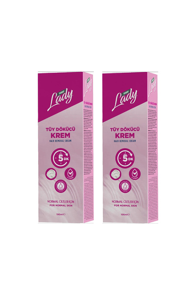 Derby Lady Hair Removal Cream for Normal Skin 100 ml X 2 Pieces