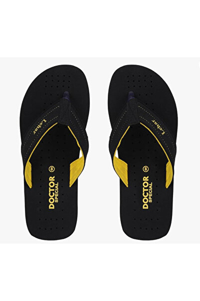 Lehar Ortho Black Slipper Black