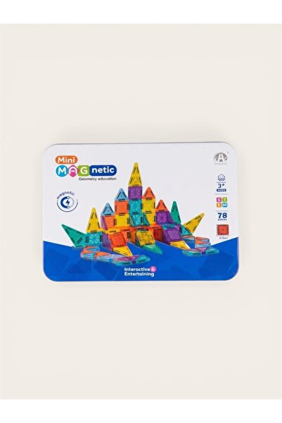 bs bellss accessory Mini Magnetic Tiles 78 Parça Mini Manyetik Bloklar