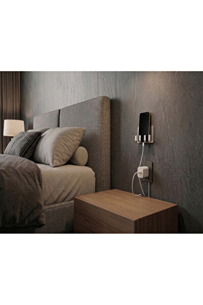 chalybes Premium Paslanmaz Çelik Yapışkanlı Duvar Organizeri - Telefon Standı...