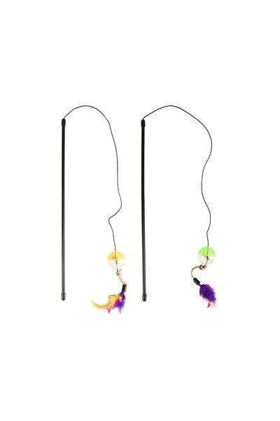 Flamingo JUCARIE PENTRU PISICI UNDITA CU MINGE SI FULG