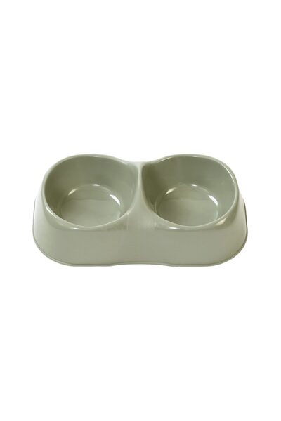 Mps PLASTIC BOWL FOR DOGS AND CATS MAYA DOUBLE L LIGHT GREEN