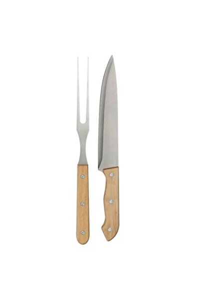 NO BRAND Barbecue utensil set consisting of Knife and Fork, stainless steel, ...