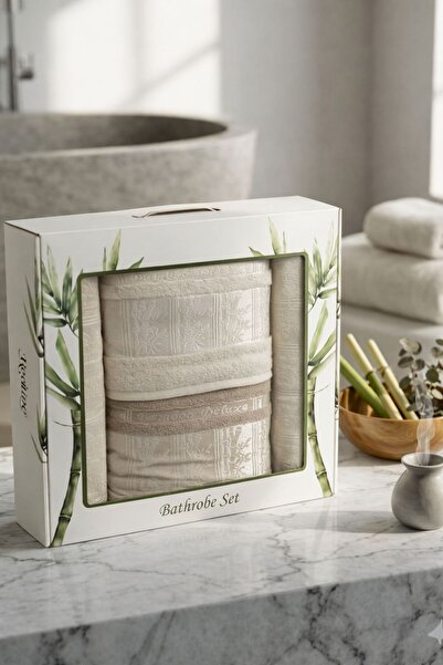 Constanza Exclusive Πετσέτες μπάνιου Celine με σχέδια από μπαμπού, σετ 4 τεμα...