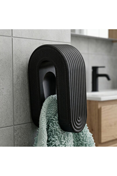 mekatris3d Bilyalı Pratik Havlu Askısı - Deliksiz Duvara Monte Banyo & Mutfak...