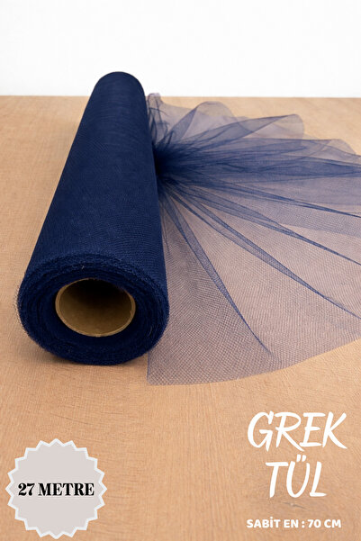 Mortex Lacivert İran Grek Tül Boy 27 Metre En 70 Cm Nişan Kına Düğün Bohça Ka...