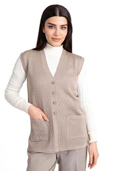 Mutlu City Дамска жилетка за жени на средна и по-напреднала възраст, мерсериз...