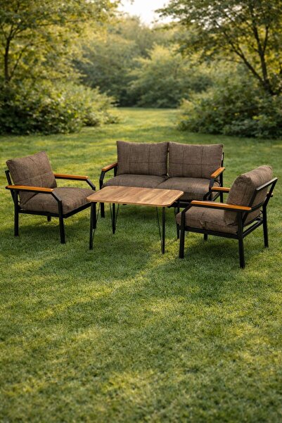 Huga Metal Alya Bahçe Takımı, Balkon Mobilyası, Koltuk Takımı, Cafe Mobilyası...