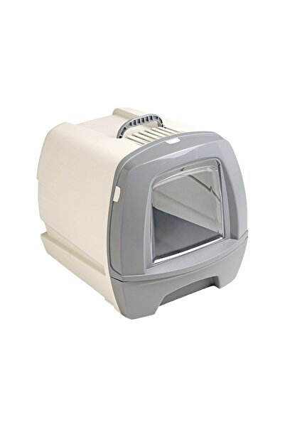 Mps CAT LITTER BOX RETRO 80'S GREY 50x40x42(h)cm