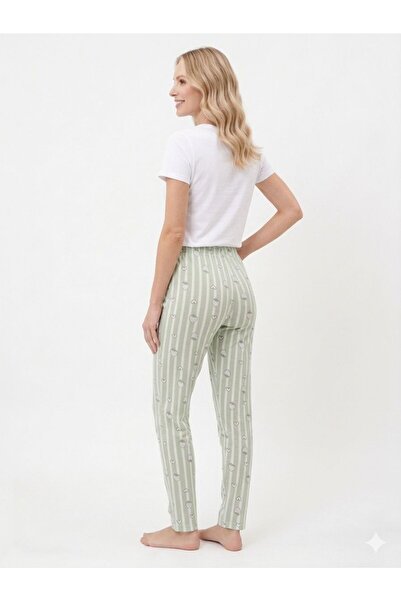 DONEX Cotton Thin Breathable Fabric Ribbon Waist Detail Cherry B Printed Wome...