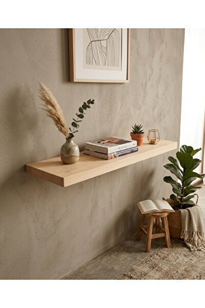 İda Craft Dekoratif çocuk odası Masif Çam Gizli Raf kitaplık– 20x40 cm – 2.5 ...