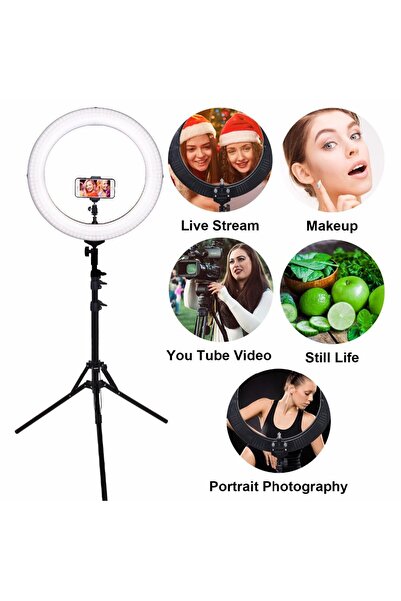 buz Lampă LED circulară profesională pentru machiaj, studio foto, selfie, Rin...