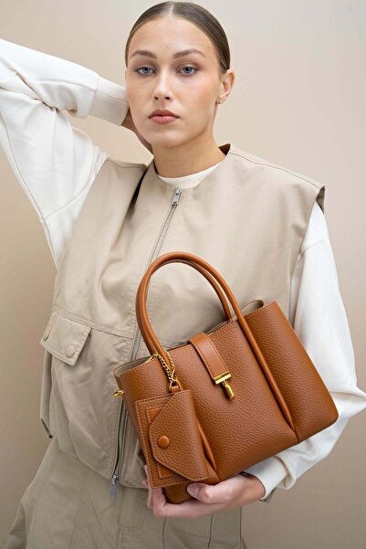 Monte Lui حقيبة يد وكتف نسائية من ماثيو كوكس byn2260 باللون البني