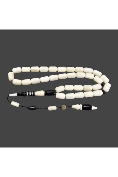LEBLEBİ TESBİH Ebony Wood Combination Ringed Narçıl Prayer Beads Lt1500