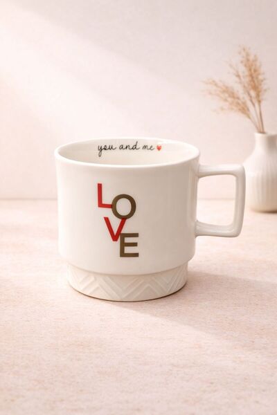 YzHome Acar Porcelain Luxury Love Patterned Coffee Soft Drink Tea Cup Mug 325ml