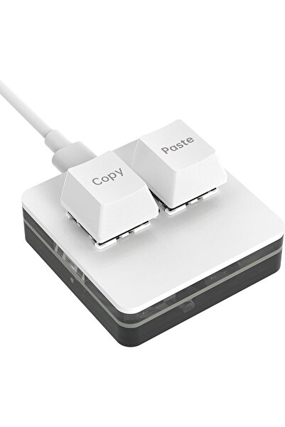 plentiful 2 Tuşlu Makro Mekanik Klavye Programlanabilir Oyun-Muhasebe-Copy-Pa...