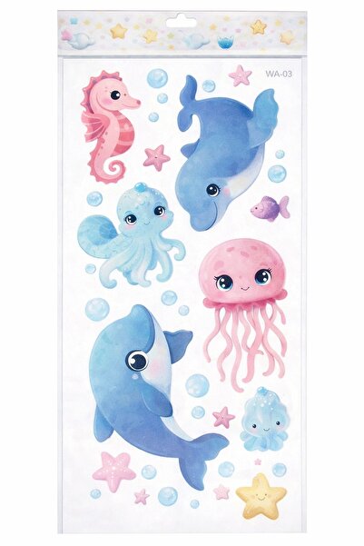 OEM 3D Decorative Wall Sticker – Outer Space with Planets, Moon and Rocket – ...