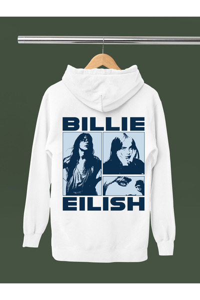 MAGORS Billie Eilish Printed Cotton Long Sleeved 3-Yarn Hooded Sweatshirt