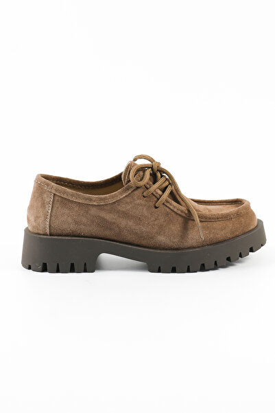 Tuna Genuine Leather Mink Suede Casual Women's Shoes - 1001