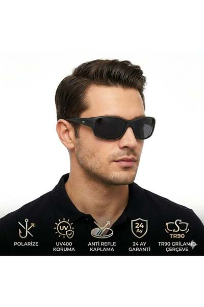 EXELİNE Premium 156 S Series Polarized+Uv400 Men's Sports Sunglasses Ekartman...