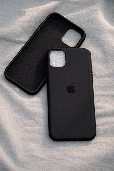 lirius.co İphone 11 ile uyumlu slikon lansman telefon kılıfı -Siyah