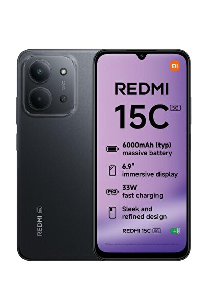 Xiaomi Telefon Redmi 15C 5G, 6.9" IPS, 4GB/256GB, Cameră 50MP, Dual SIM