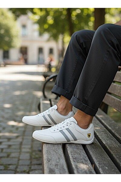 KAFKASLAR AYAKKABI Thin Sole Orthopedic Line Detail Men's Daily Sports Sneake...