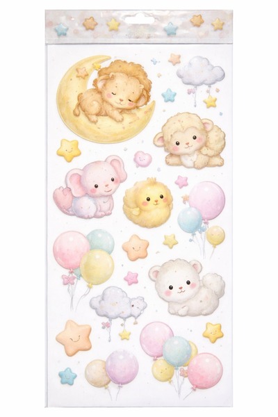 OEM 3D Decorative Wall Sticker – Outer Space with Planets, Moon and Rocket – ...