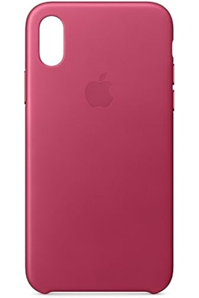Apple iPhone X Leather Case - Pink Fuchsia