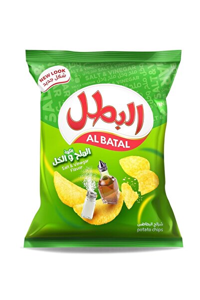 Al Batal Family Potato Chips Salt & Vinegar 110g