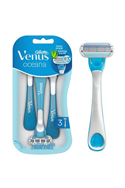 Gillette Venus شفرة حلاقة زرقاء مع الألوفيرا بثلاث شفرات