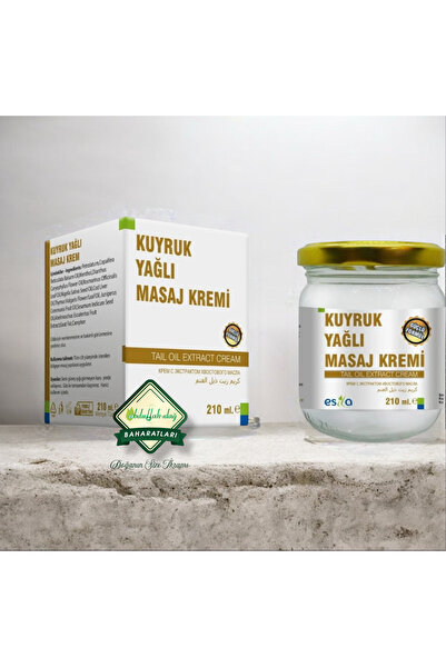 ESİLA Kuyruk Yağlı Doğal Yakan Mentollü Nane Yağlı Bamya Tohumlu Masaj Kremi ...