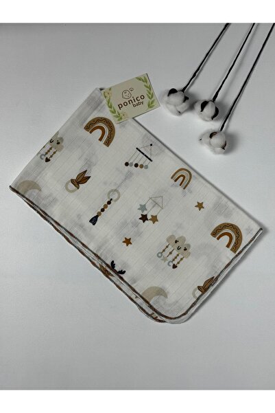 AYMİX BABY Rainbow Muslin Blanket