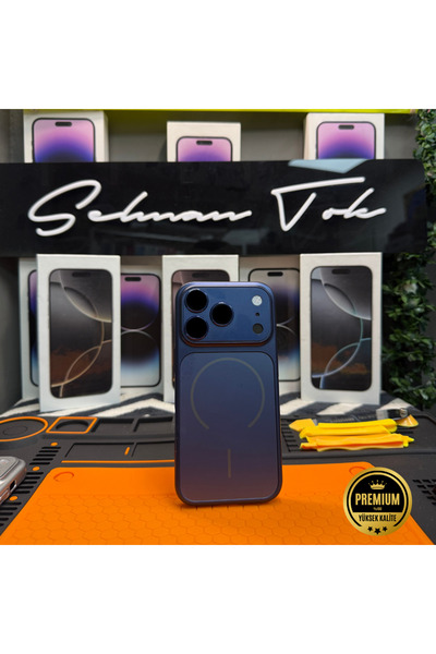 FARKLI İLETİŞİM غطاء حماية كامل عالي الجودة متوافق مع آيفون 17 برو