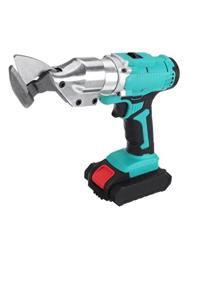 Att Electric Shears for Cutting Sheet Metal with 2 Batteries, Red