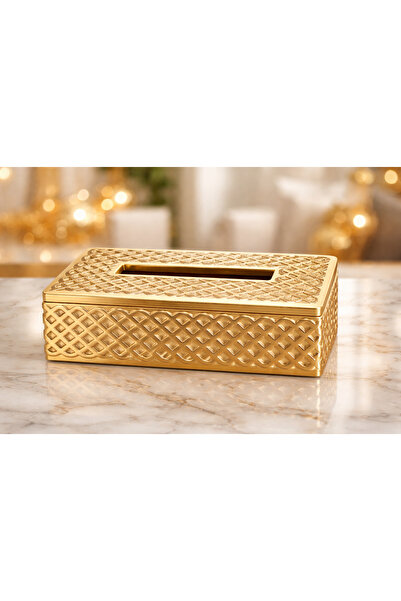 Noor صندوق المناديل الذهبي الفاخر – لمسة أناقة ملكية ✨