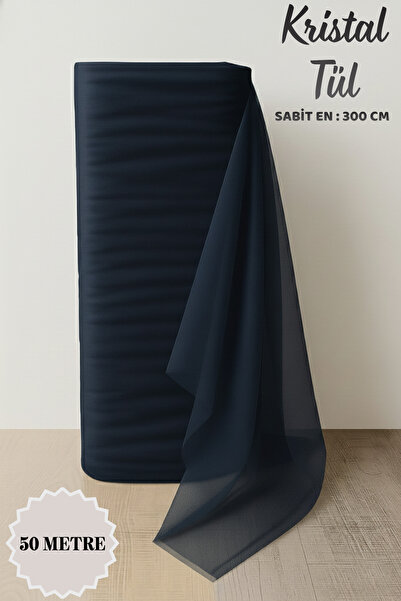 Mortex Navy Blue Crystal Tulle Length 50 Mt En Sabit 3 Mt Engagement Henna We...