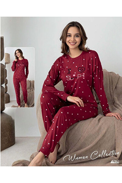 Modella Life Women's Seasonal Collared Buttoned Sofia Pajama Set