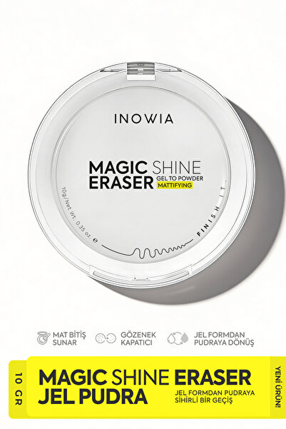 İnowia İNOWİA-Magic Eraser-Jel pudra-Matlaştırıcı-Shine Gel to Powder