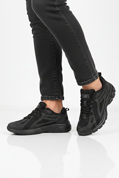 WALKWAY Crne mrežaste, lagane i prozračne muške sportske cipele 1505 Ruth M