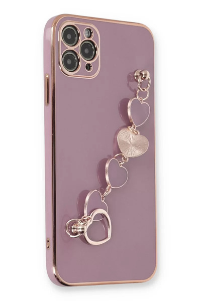 TeknoKapsül حافظة آيفون 11 برو ماكس من نيوفايس إسيلا سيليكون - بنفسجي