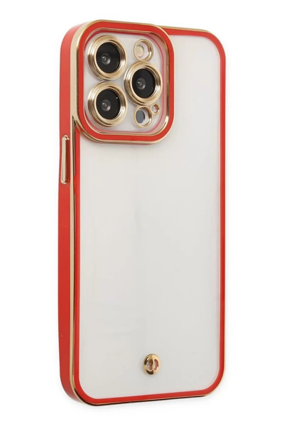 ZEMİRA HOME Newface iPhone 13 Pro Case Liva Lens Silicone - Red