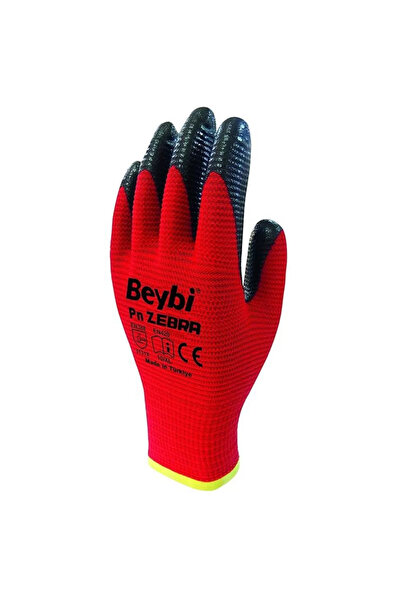 Beta Moda Hub Beybi nitrile pmk pn5 red black size 9 pack of 12