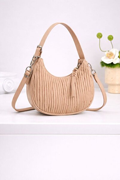 mothers dream Textured Crescent Shoulder Bag for Women